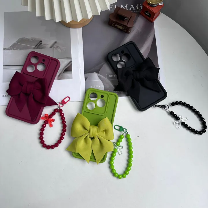 Infinix%20Smart%208%20Pro%20/%20Smart%208%20Plus%20%20Back%20Cover%20For%20Girls%20-%20Bow%20Tie%20Case%20With%20Fancy%20Key%20Chain%20-%20Chain%20bracelet%20Case%20-%20Image%202