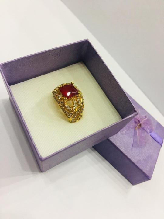 Ring%20gold%20plated%20one%20carat%20with%20white%20stones%20and%20ruby%20for%20women%20-%20Image%205