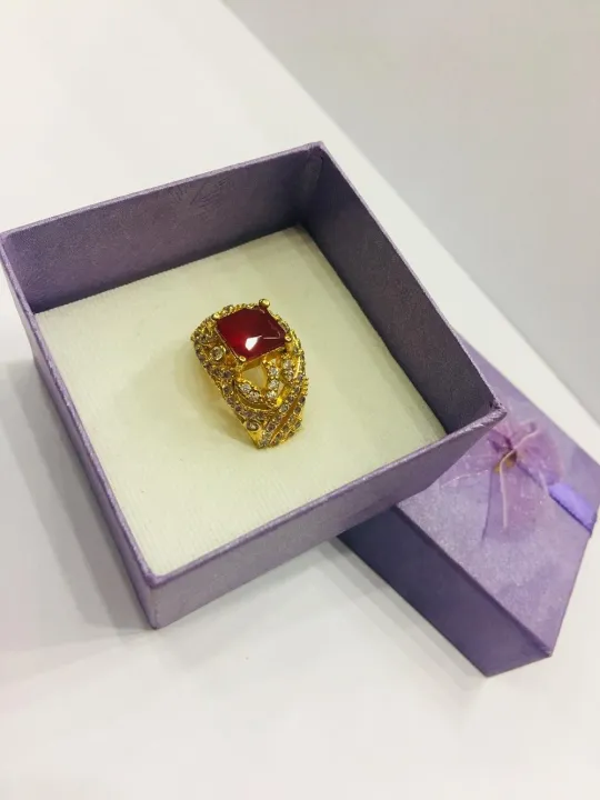 Ring%20gold%20plated%20one%20carat%20with%20white%20stones%20and%20ruby%20for%20women%20-%20Image%205