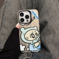 Suitable for Couples iPhone15PRO Phone Case Color Printing Electroplating New Apple 14 Protective Cover Laser 13. 