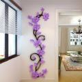 3D Romantic Flower Acrylic Wall Sticker Decal Home Art Removable Decoration. 