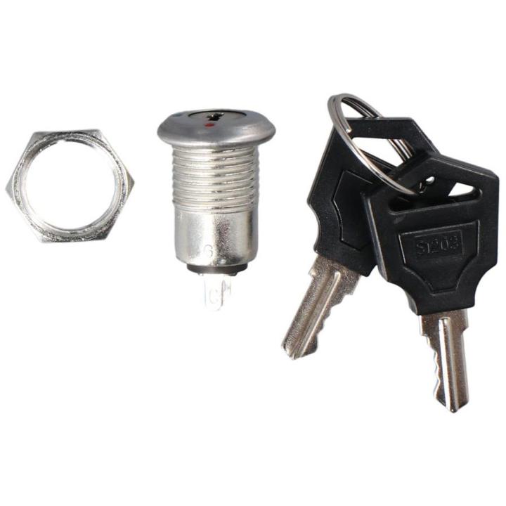 Durable Mouting Hole Size 11mm Keyswitch 0.4 On-Off Two Terminals ...