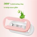 New 6-Layer Blade Lady Razor Women Razor Mini Portable Shave Mane Leg Hair Private Body Manual Razor With Case. 