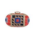 Handmade Turkish Hand Clutch Purses For Girls Premium Quality Clutches For Women New Trendy Clutches For Girls Wedding Fashionable Women Purses Hand Bag For Girls Oval Shaped Wedding Clutch With Long Chain & Shoulder Bags For Girls. 