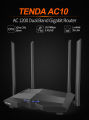 Tenda AC10 1200Mbps Smart Dual Band Gigabit WiFi wireless Router. 