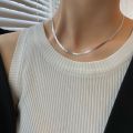 Silver Thin Snack Neck Chain for Men & Boys Chain Silver Necklace for Men. 