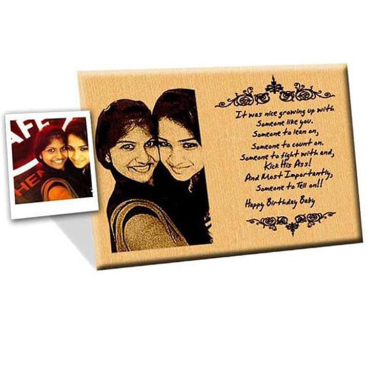 Customized Laser Engraved Picture frame-Print Your Own Image size 8*10