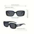 Korean Style Rectangular PC Frame Eyeglasses , Anti‑Reflective Hiking Y2K Unisex. 