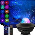 Compact Multi-Functional LED Galaxy Projector Light With Built-In Bluetooth Speaker - Portable Mini Design. 