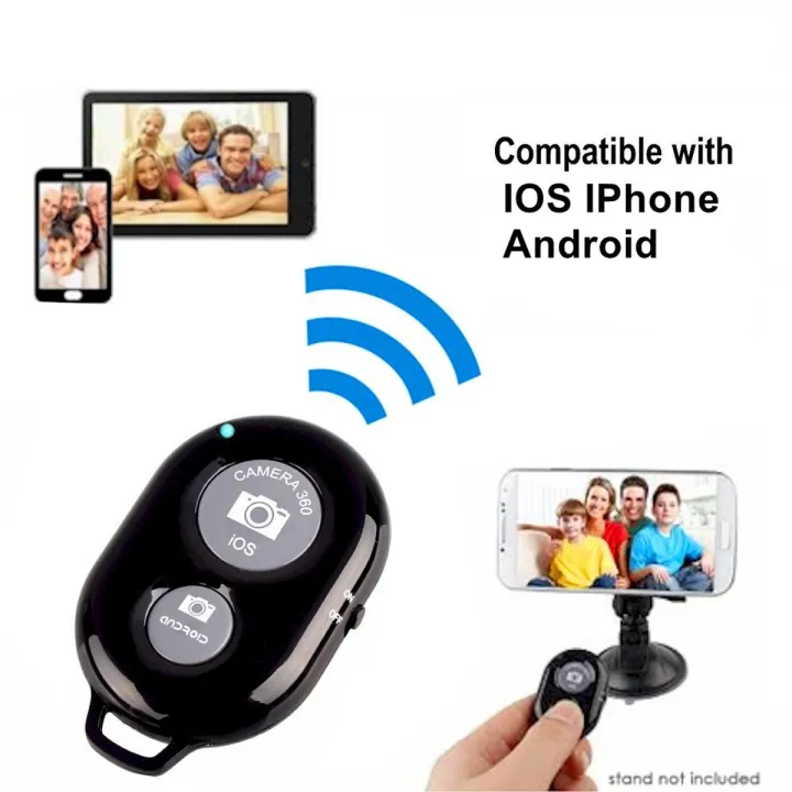 Wireless Bluetooth Selfie Shutter Remote Controller For Selfies TikTok YouTube All Mobiles and Tablets Supported