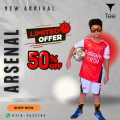 SAKA Arsenal New Home Kids Kit 2024-25. 