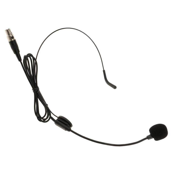 JY-518 XLR 3Pin Ear Hook Headset Headworn Microphone Black