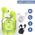 All Models Bluetooth Air 31 Green Mini bluetooth Double & inpods 31 airpod Wireless Headset For Android & all Phones Wireless Earbuds with Noise Cancelling Microphoned-Color Family: Air 31. 