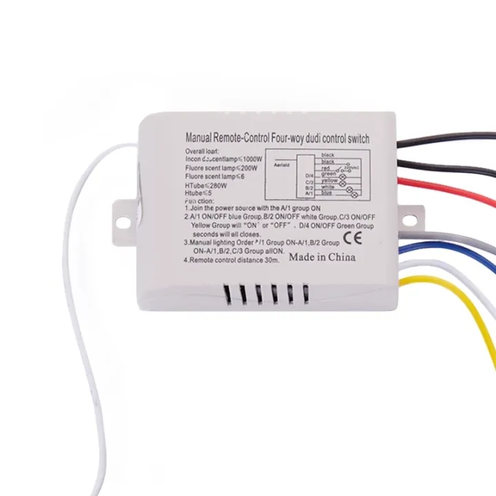 4%20Channels%20ON/OFF%20220V%20Wireless%20Lamp%20Remote%20Control%20Switch%20Receiver%20Transmitter%20-%20Image%207