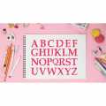 Alphabets 1 Pcs Reusable Stencil For wall Painting Art DIY Home Decor, Album Crafts and Canvas ID 433. 