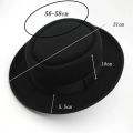 Fedoras Hats Men's Vintage Felt Wide Brim Bucket Hats Man Fedora Hats. 