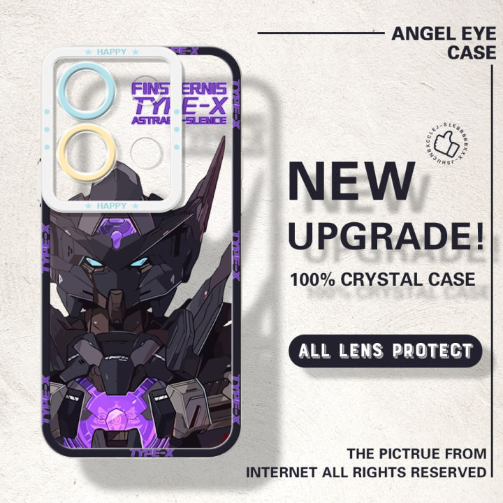 YYDS for Infinix Note 30 4G 5G Back Cover Mobile Suit Gundam Transparent Crystal TPU Soft Case Full Lens Protection Ultra Thin Drop Resistant Phone Cover