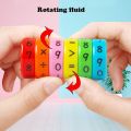 6 Pieces Magnetic Mathematics Arithmetic Learning Kids Puzzle Educational Cube Toys. 