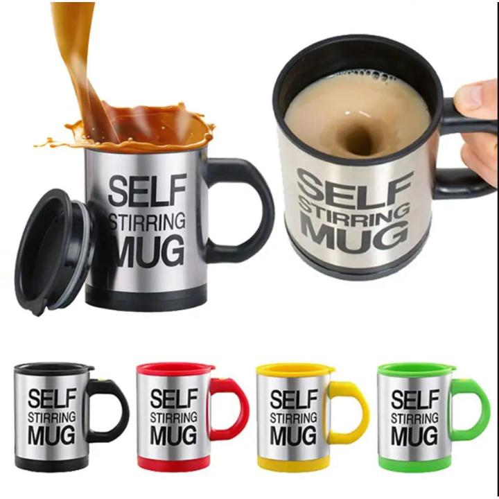Stirring Cup for Coffee Making / Self Stirring Mug for Home Use / Multi Purpose Stainless Steel Stirring Mug