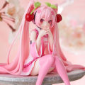 New Hatsune Miku Anime figure Pink dress PVC model action toys Cherry pink cherry blossom decoration collect gifts PCardiaCP. 