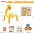 Kids Mini Led Projector Drawing Board Baby Learning Educational Table Picture Tools Painting Interest Toy Boys Girls Birthday Gift. 