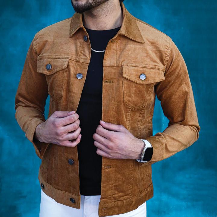 Men's Camel Corduroy Jacket