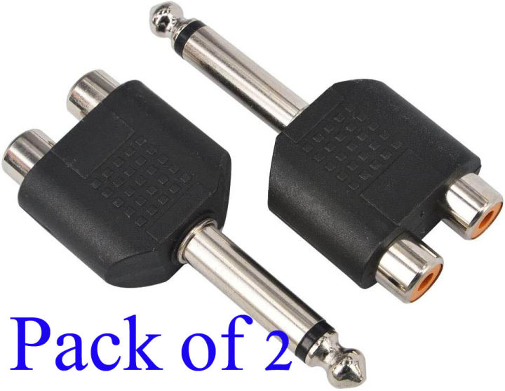 6.5mm%20Male%20Plug%20to%20Double%20RCA%20Female%20Jack%20Y%20Type%20Audio%20Adapter%20Connector%20Pack%20of%202%20-%20Image%202