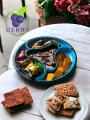 4 Compartment Dolphin Tray, Sasuke Food Divided Serving Plate, Multifunctional Food storage Plate. 