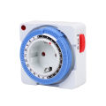 EU Timer Switch Timer Plug 24 Hours In Mechanical Grounded Programmable Smart Countdown Loop Sockets Indoor Auto Power Off. 