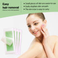 12/24Pcs Facial Lip Wax Strips Double-sided Waxing Paper For Face Chin Upper Lip Jaw Eyebrow Beard Hair Removal. 
