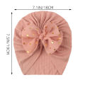 Shiny Sequin Bowknot Baby Turban Cap Newborn Indian Hat For Girl Boy Soft Cotton Elastic Bonnet Infant Beanies Toddler Headwrap. 