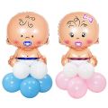 【KuaKe Mall】4D Transparent Balloon With Foil Bear Balloon Boy Girl Bubble Balloon Gender Reveal Baby Shower Decoration Globos. 
