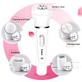 Kemei KM-2199 Multi-Functional Rechargeable Epilator: 5-In-1 Beauty Tools Kit For Women. 