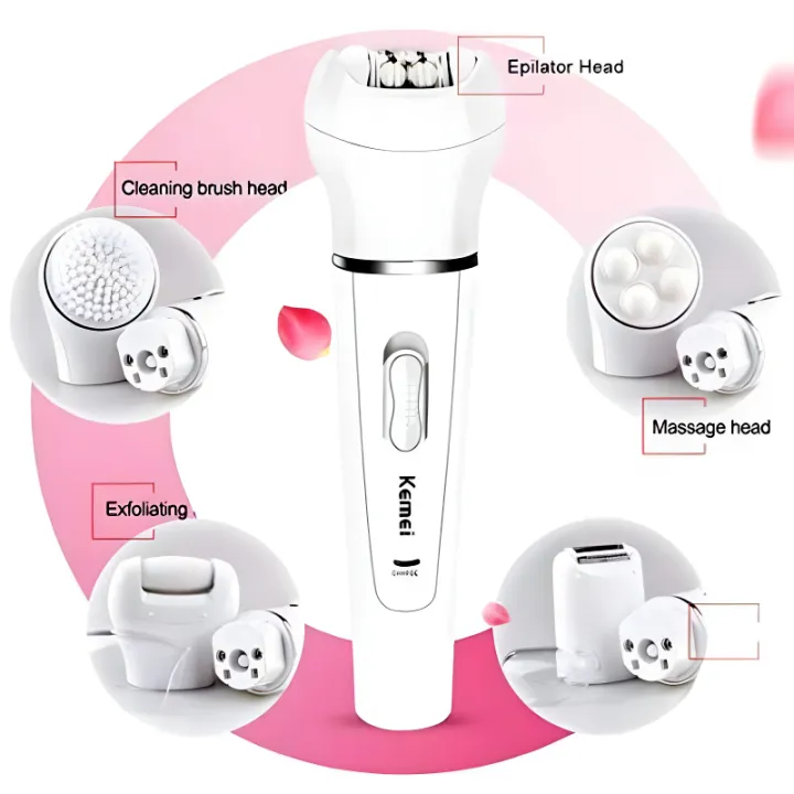 Kemei%20KM-2199%20Multi-Functional%20Rechargeable%20Epilator:%205-In-1%20Beauty%20Tools%20Kit%20For%20Women%20-%20Image%203