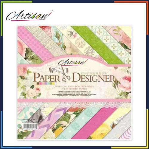Artisan - Design #DSM007 8x8inch 40sheets printed patterns scrapbook paper