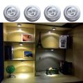 Mini LED Battery Powered Wireless Stick Tap Touch Lamp Stick-on Push Light Wall Staircase Rack Cabinet Kitchen Car ( Battery Not Included ). 