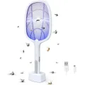 Teal™ 2 in 1 Rechargeable Electronic Mosquito Bat with UV Insect Killer Lamp | Portable Fly Swatter | USB Rechargeable Mosquito Racket for Home & Office. 