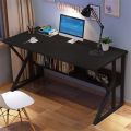 K-Shaped Simple Home Desk - Office Simple Study Desk - Student Writing Desktop Desk - Modern Economic Computer Desk - 47.2x23.6x28.8 inch Gaming Computer Desk with Storage, for Office, Bedroom Black. 