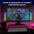 32 LEDS Smart RGB Light Bar LED Light Music Rhythm Ambient Pickup Lamp With App Control For TV Compute Gaming Desktop Decor. 