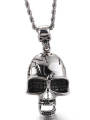 Retro Stainless Steel Mens Punk Skull Pendant Necklace For Men Domineering Halloween Accessories Gothic Biker Jewelry Male New. 