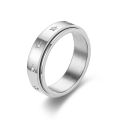 Thermopure White-Calcite Ring Menlogie Thermic Rotatable Ring. 