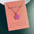 Enacolor Gold Daisy Sunflower Pendant Necklace for Girls – Korean Style Floral Jewelry – Summer Collection – Alloy. 