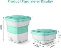Mini Washing Machine Foldable Washing Machine Portable Washing Machines Portable Folding Washing Machine with Spin Dryer 2 Kg. 