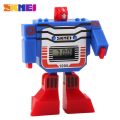 Kids Watches LED Digital Children Cartoon Sports Watches Robot Boys Detachable Transformers 3D Toy Design 1095. 