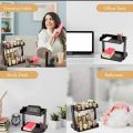 Multipurpose Wooden Countertop Organizer, Small - 2 Layer Cosmetics Organizer for Dresser, Easy Assembly - Natural Color. 