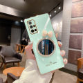 Maitus for Samsung Galaxy A71 Back Cover Luxury 6D Plating Square Bumper Shiny Bowknot Makeup Mirror Soft Silicone Girls Cases Full Protection Mobile Phone Case. 
