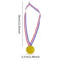 100 Pieces Kids Plastic Winner Medals Gold Winner Award Medals for Olympic Style,Party Decorations and Awards. 
