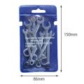 BRADOO- 10Pcs Mini Eneer Wrench Dual Heads Offset Ring Spanner Tools Spanner Combination Key 4-11mm Wrenches Hand Set. 