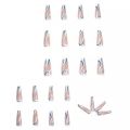 Heart shape long coffin nails for girls/womens. 