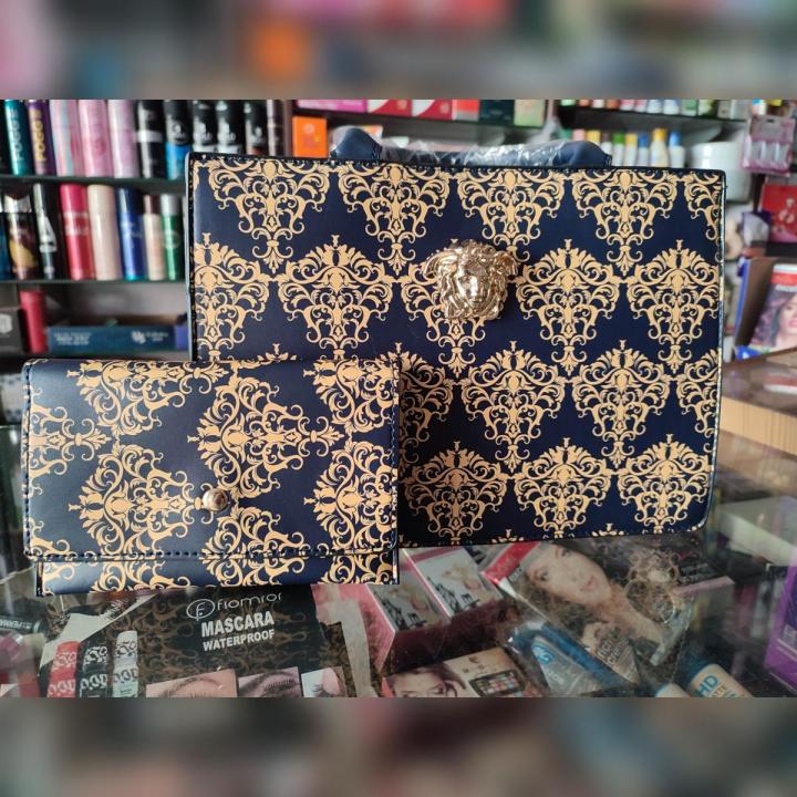 Ladies Hand bag 2 pcs one small clutch and bag